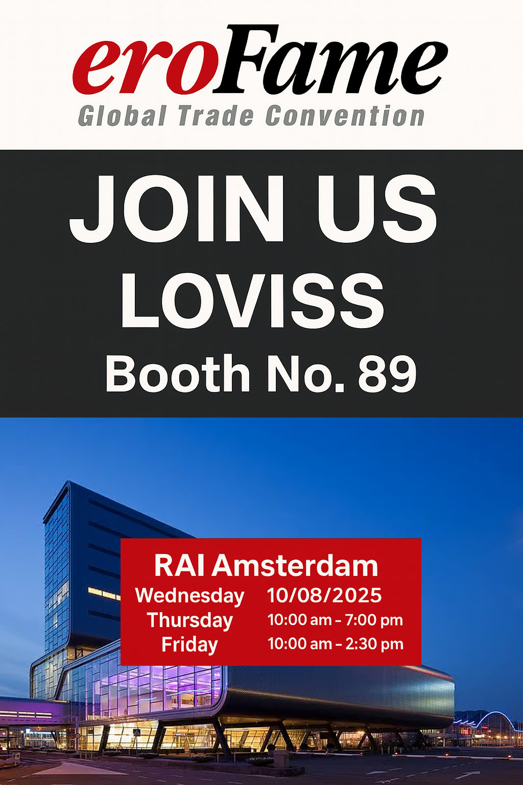 LOVISS to Showcase at EroFame 2025