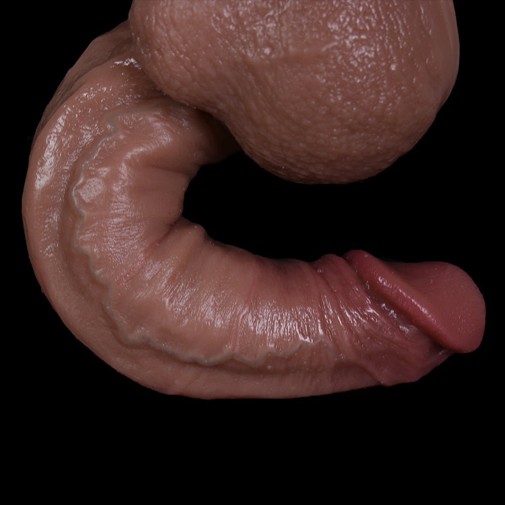 Loviss Latin Dual Silikon Realistischer Dildo mit Saugnapf