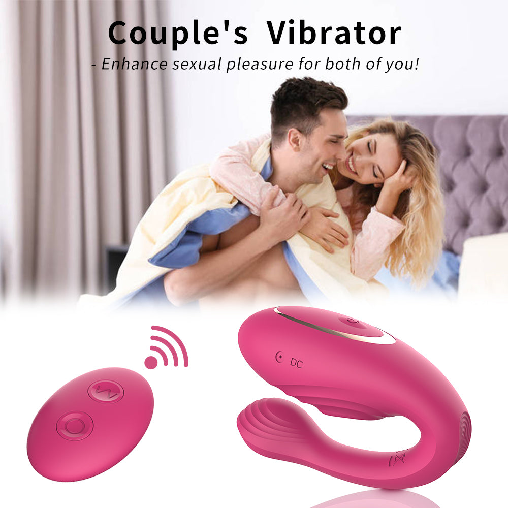 Aleteo U-shap Control remoto Pareja Vibrador Masajeador Juguete Sexual Estimulador