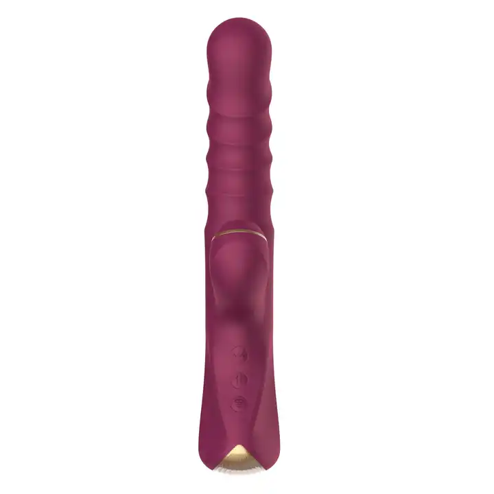 Flüssiges Silikon, quadratischer Griff, 3-in-1, bequemes Silikon, trendiger Heizdildo, stoßender, pulsierender, vibrierender Rabbit-Vibrator