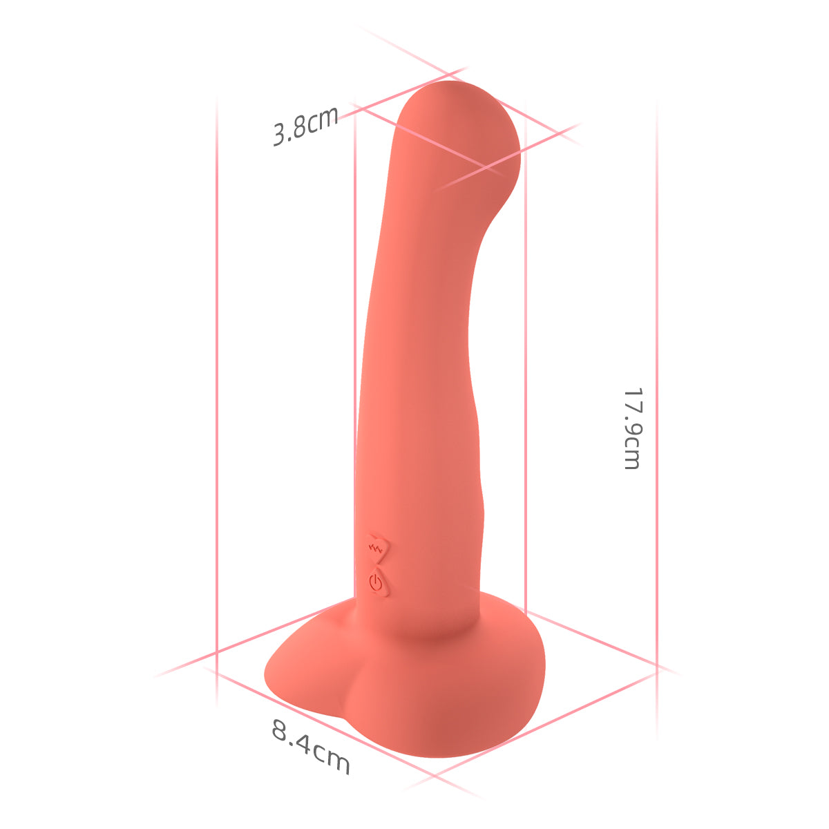 Consolador vibrador recargable con ventosa de silicona líquida Loviss G-spot de 7 pulgadas