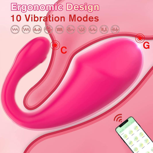 Vibrador Love Egg recargable controlado por aplicación Loviss