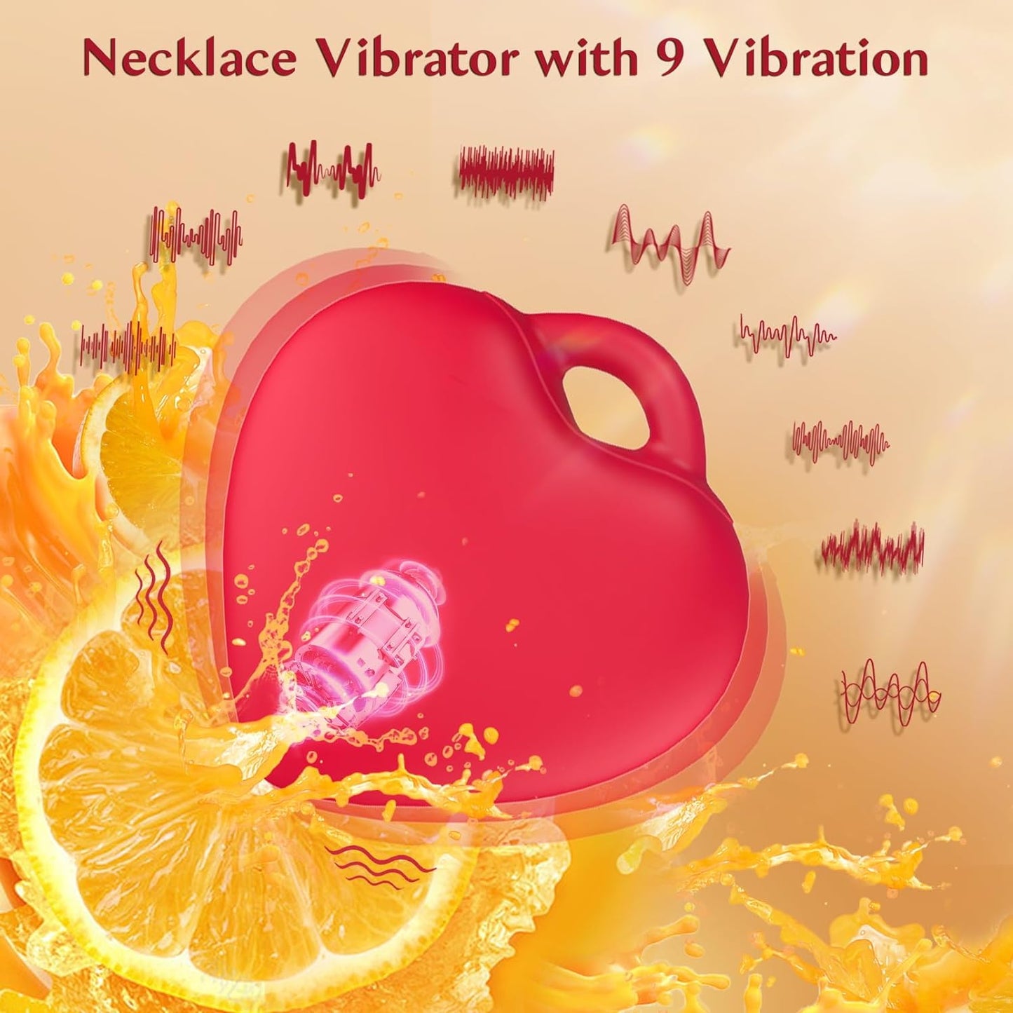 Loviss Mini Vibradores de Clítoris en Forma de Corazón con Aplicación y Control Remoto Juguetes Sexuales 2 en 1 con Collar Juguete Sexual Rosa con 9 Modos de Vibración Juguetes para Adultos Silenciosos y Sin Luz para Mujeres Joyería