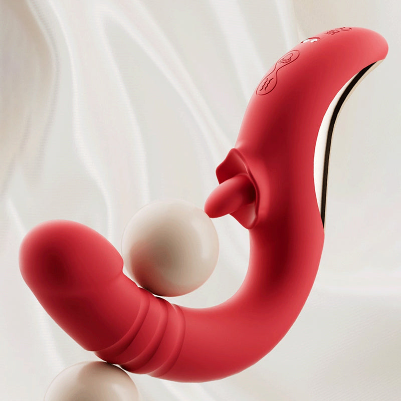 Vibrador para el punto G que lame el clítoris Nova