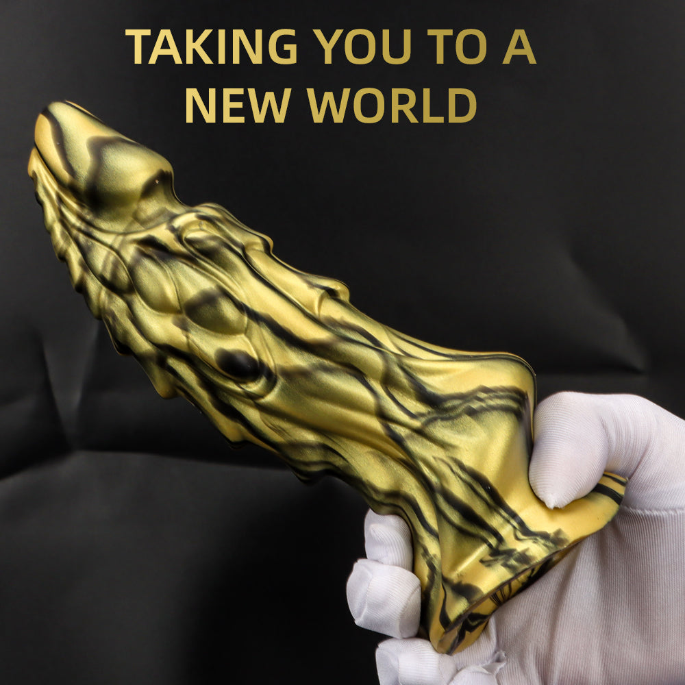 Loviss Silikon-Drachedildo Alien Dong, mehrere Farben, mit Saugnapf