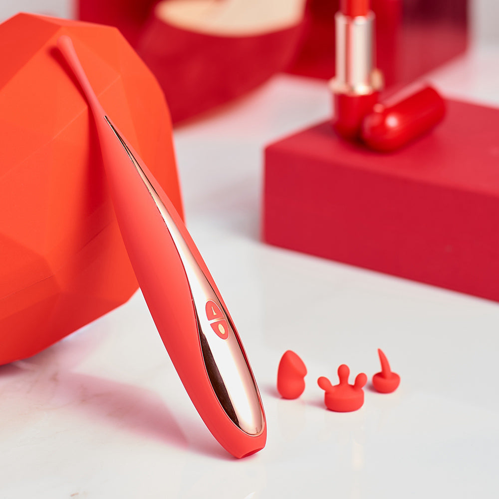 G-Punkt-Stimulator-Vibrator mit Saugnapf und 3 austauschbaren Massageköpfen, Sexspielzeug