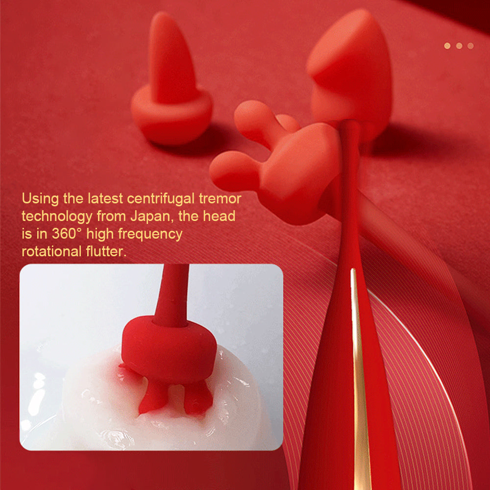 G-Punkt-Stimulator-Vibrator mit Saugnapf und 3 austauschbaren Massageköpfen, Sexspielzeug