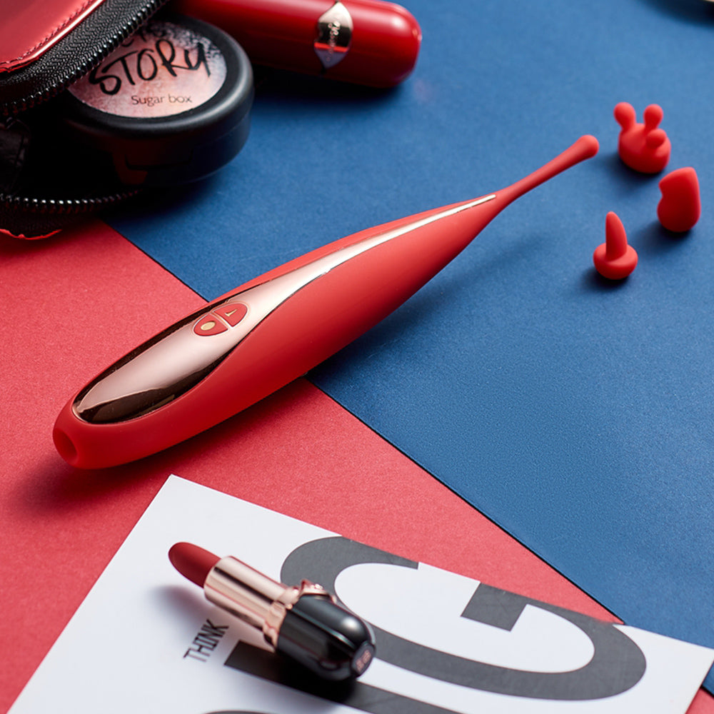 G-Punkt-Stimulator-Vibrator mit Saugnapf und 3 austauschbaren Massageköpfen, Sexspielzeug