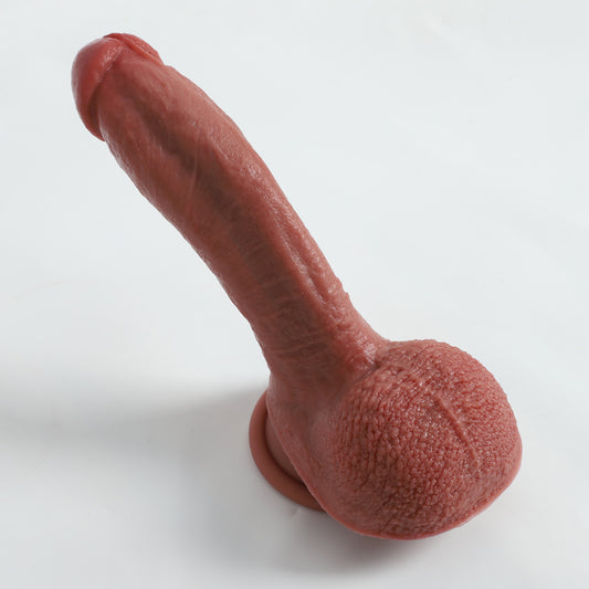 Dilido realista con ventosa Longitud insertable 5,7 pulgadas