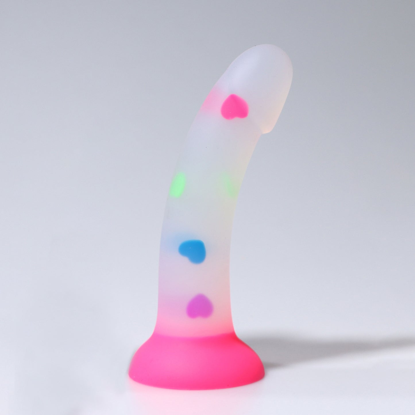 Loviss Liquid Silicone Realistic Dildo Gradient Color Penis for Vaginal and Anal Sex with Suction Cup Compatible Strap-on Harness