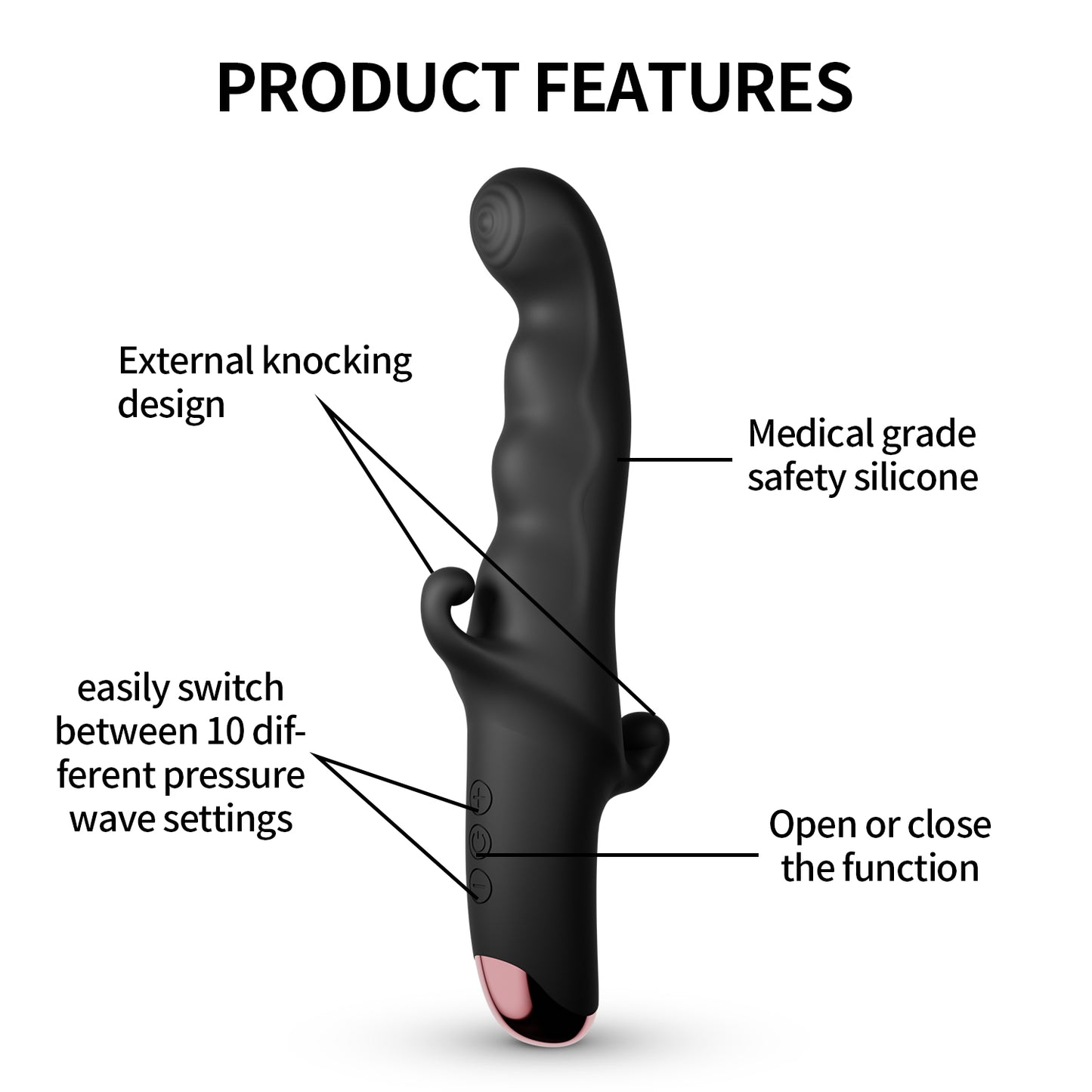 Vibrador de estimulación anal y clítoris Loviss