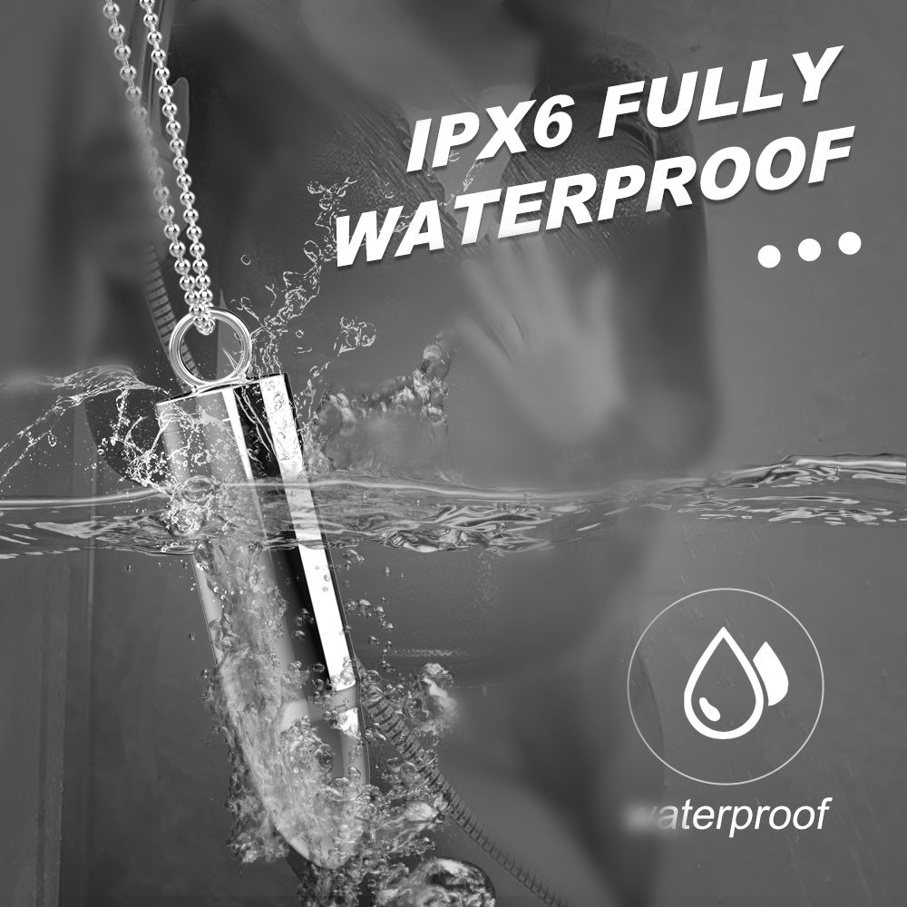 Tragbarer Metall-Halskettenvibrator von Loviss für Mädchen und Frauen, kraftvoller Schmuckvibrator zur persönlichen Körperentspannung, Geschenk für sie, Sexspielzeug-Massagegerät