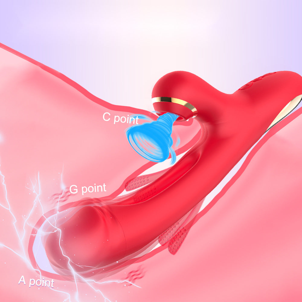 Loviss Estimulador de Conejo Vibrador Flapper Punto G con Succión