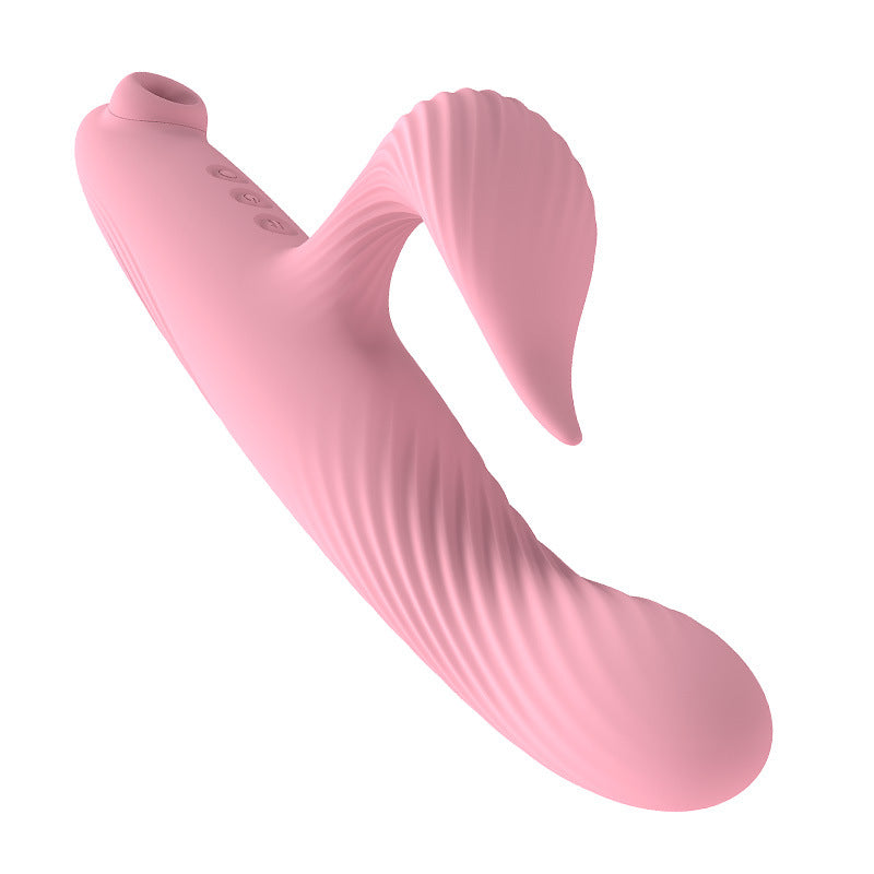 Loviss Luxuriöser stoßender Doppel-Rabbit-Vibrator mit Saugnapf