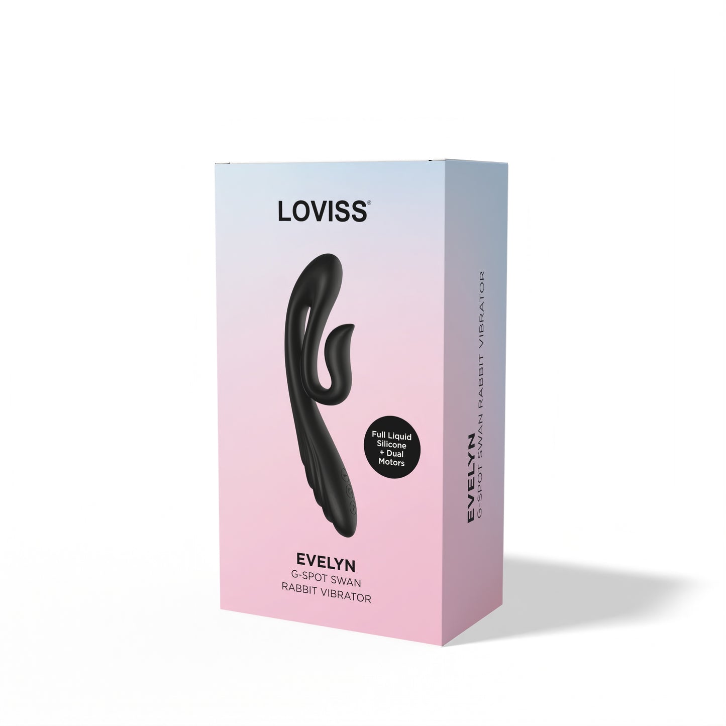 Vibrador de conejo con forma de cisne y punto G de Evelyn