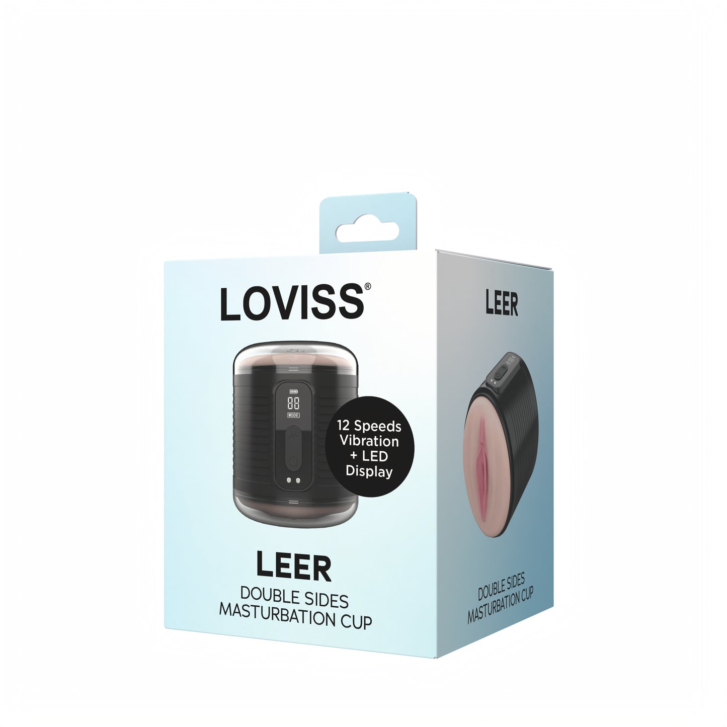 Loviss Leer Double Sides Masturbation Cup