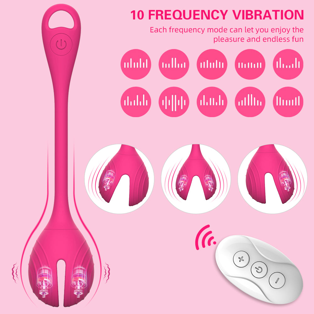 Huevo dual Kegal Ball Masajeador Vibrador Juguete adulto Estimulador Control remoto Huevo