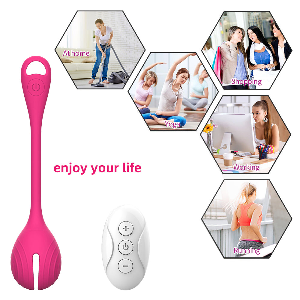 Huevo dual Kegal Ball Masajeador Vibrador Juguete adulto Estimulador Control remoto Huevo