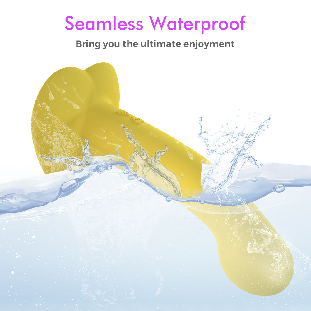 Loviss Gebogener Dildo mit Saugnapf aus Flüssigsilikon, wiederaufladbar, 17,8 cm