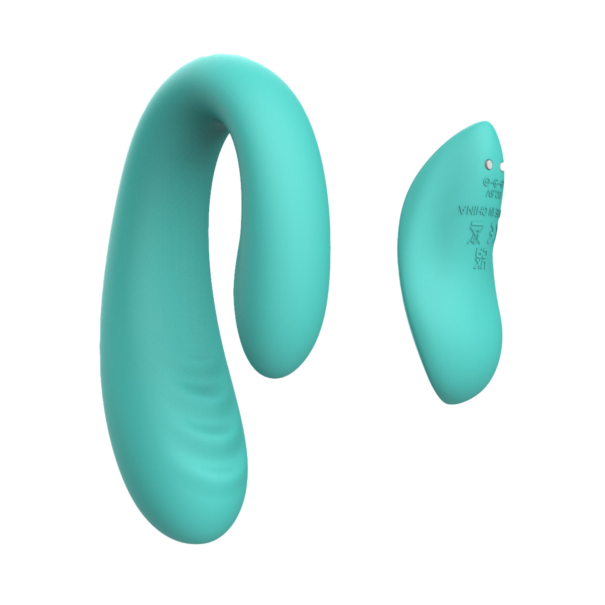 Silicona líquida completa U-shap U-vibe Control remoto Pareja Vibrador Masajeador Juguete sexual