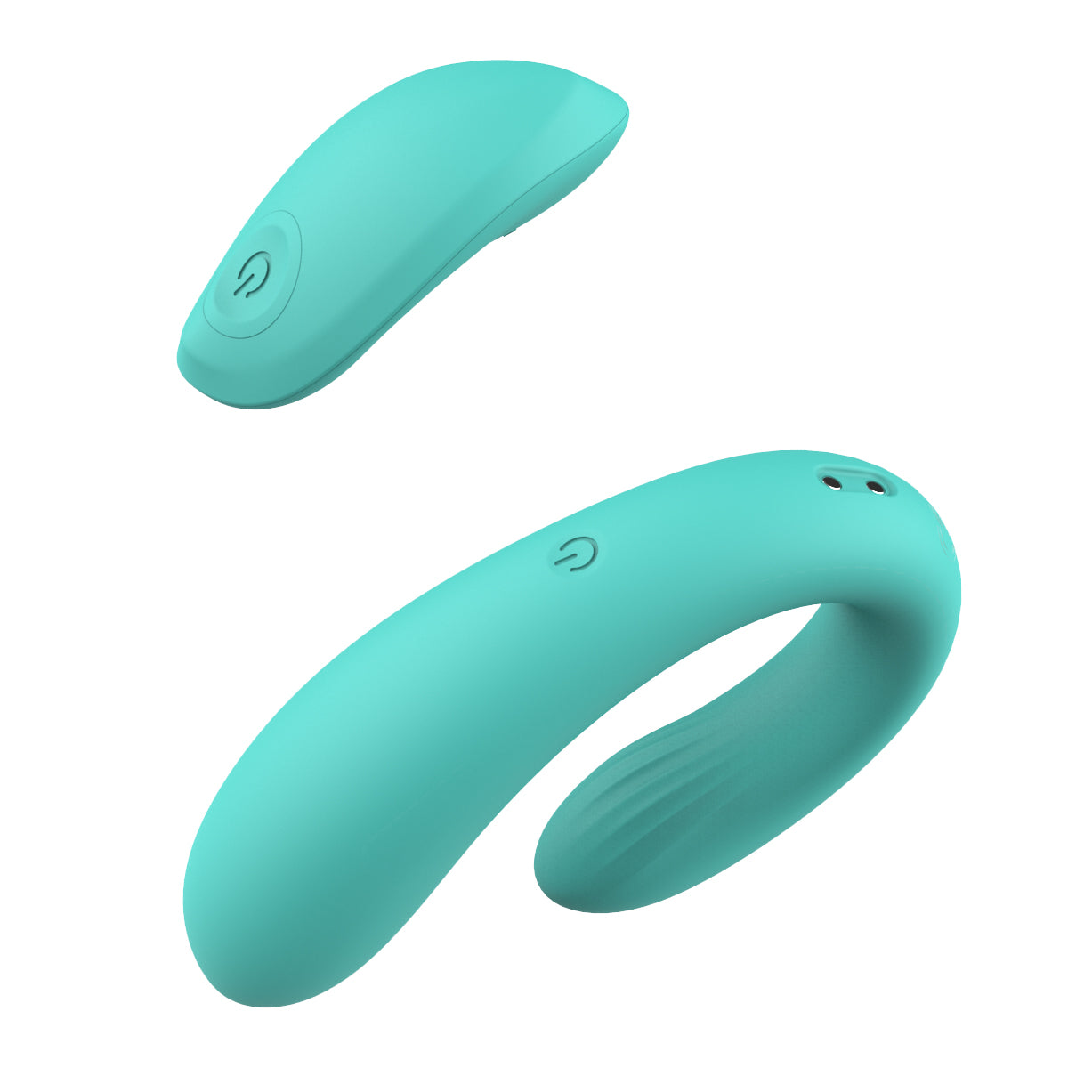 Silicona líquida completa U-shap U-vibe Control remoto Pareja Vibrador Masajeador Juguete sexual