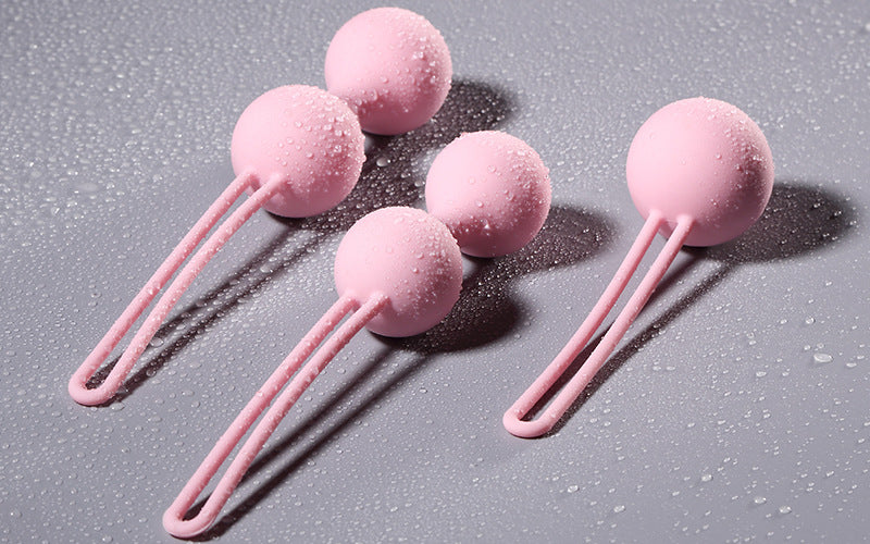 Pelota antiestrés de silicona a prueba de agua para ejercicio vaginal, Juguetes sexuales, Vagina femenina de silicona, ejercicio Kegel Ben Wa, bolas Kegel para mujer