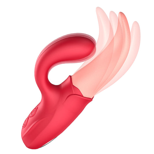Honey Tongue Vibrador de cuarta generación Vibrador de choque fuerte de 10 frecuencias