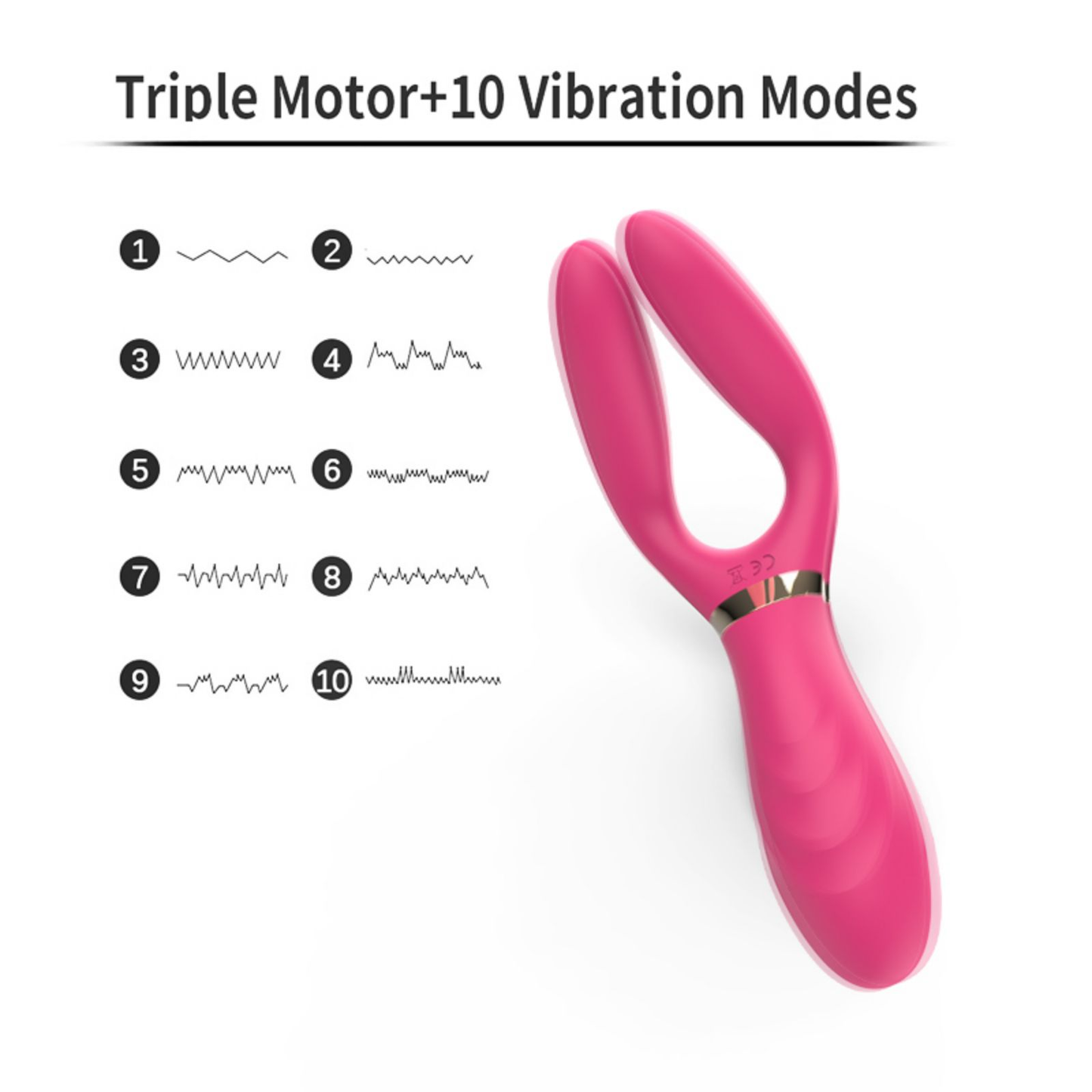 Triple Vibration Leistungsstarke Motoren G-Punkt-Vibrator