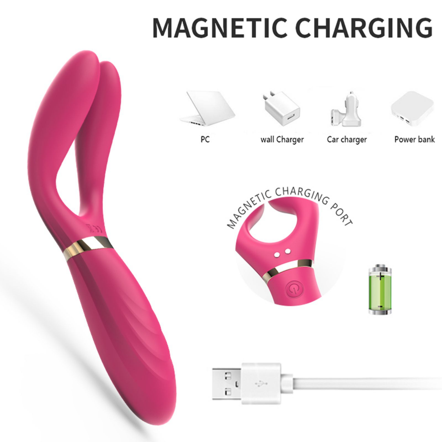 Triple Vibration Leistungsstarke Motoren G-Punkt-Vibrator