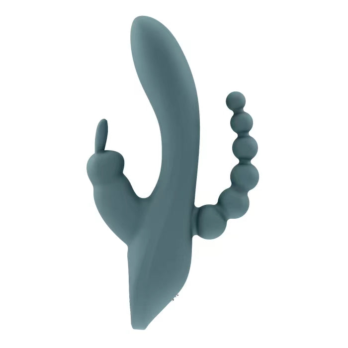 G-Punkt Klitoris Anal Stimulation All in One Rabbit Vibrator mit Analkugeln Sexspielzeug
