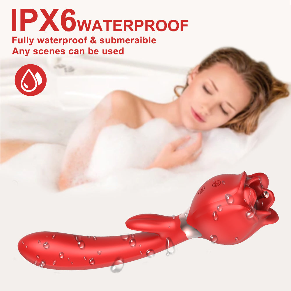 Loviss Lena Vibrator Doppelkopf Rabbit Rose G-Punkt Klitorisstimulator