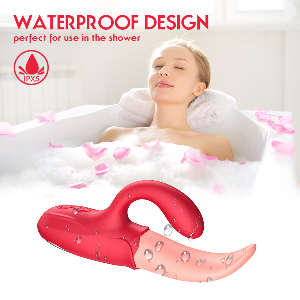 Honey Tongue Vibrador de cuarta generación Vibrador de choque fuerte de 10 frecuencias