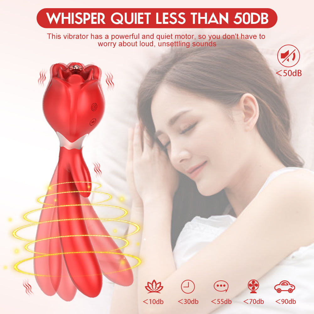 Loviss Lena Vibrator Doppelkopf Rabbit Rose G-Punkt Klitorisstimulator