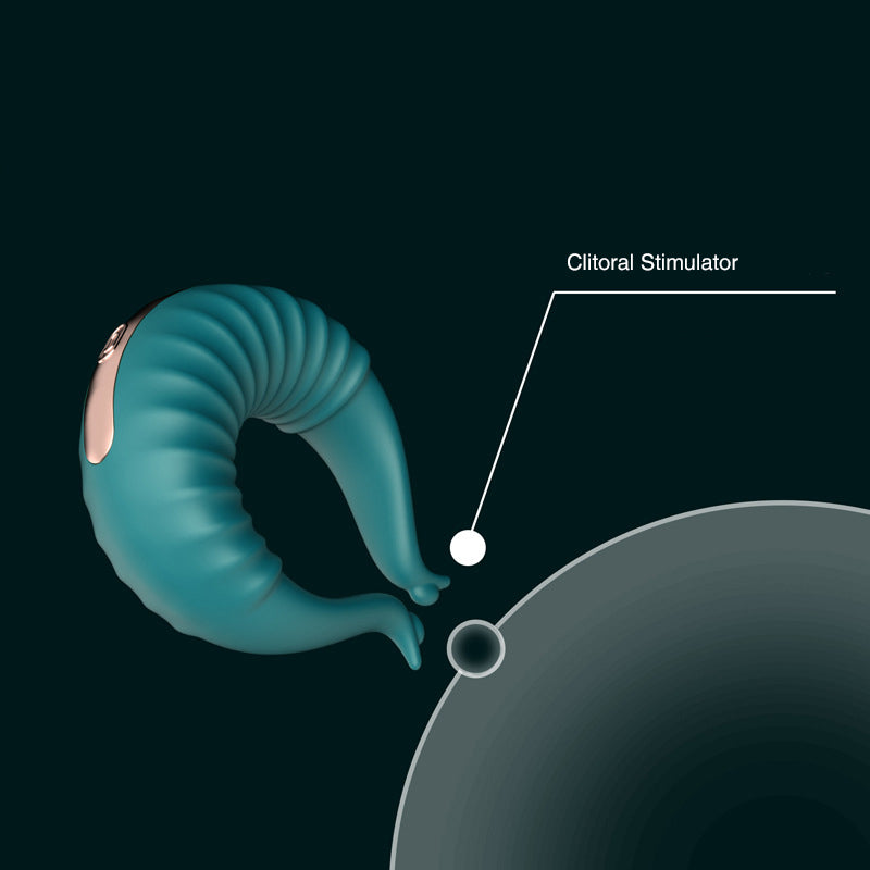 Pareja Anillo Vibrador con Estimulación del Clítoris Masajeador Juguete Sexual
