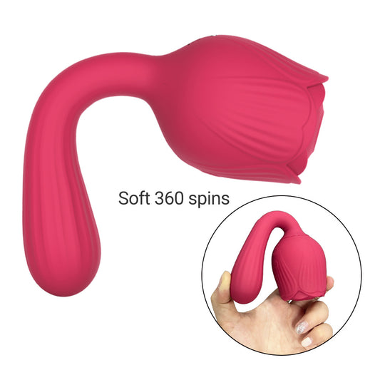 Vibrating Sucking Rose Vibrator Massager Sex Toy