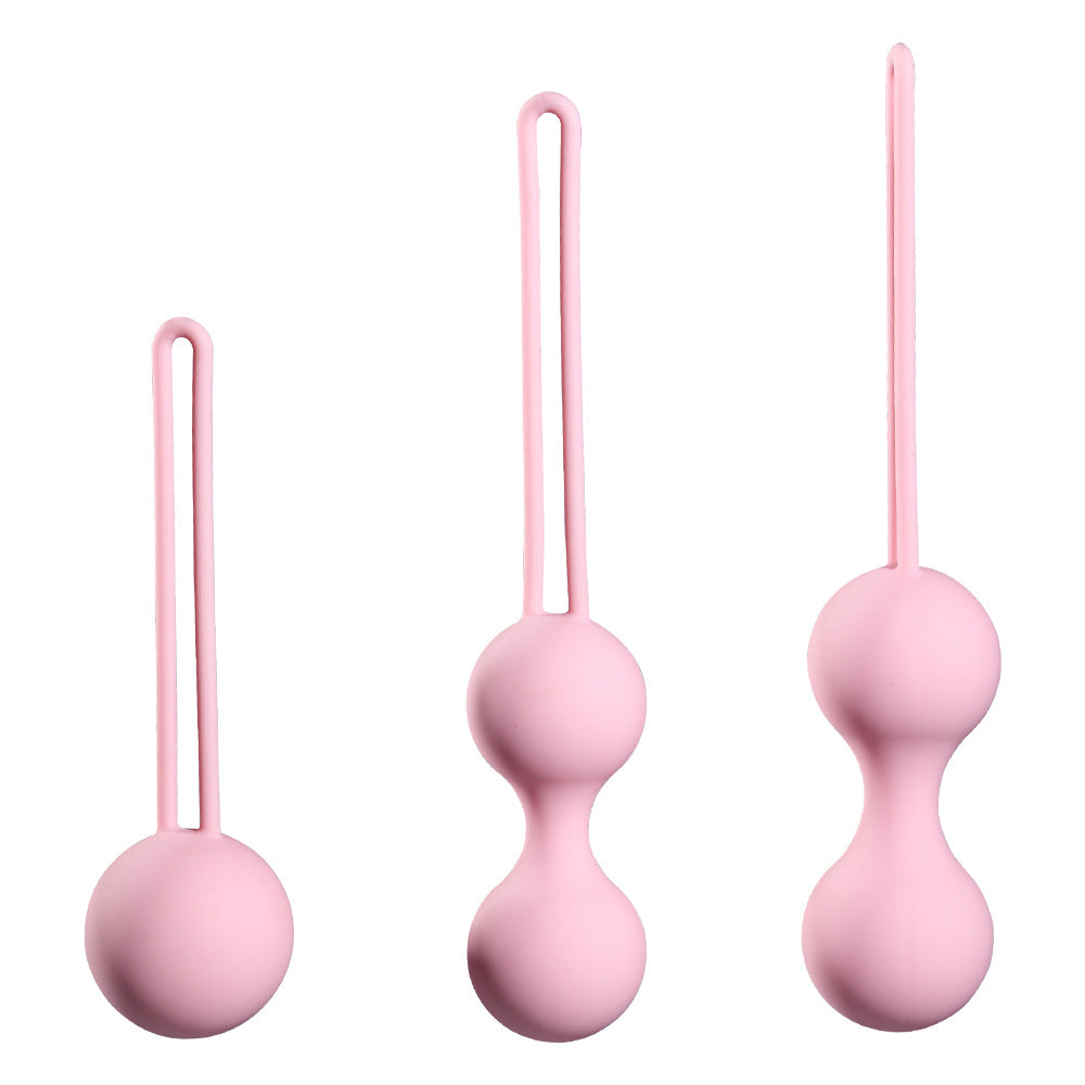 Pelota antiestrés de silicona a prueba de agua para ejercicio vaginal, Juguetes sexuales, Vagina femenina de silicona, ejercicio Kegel Ben Wa, bolas Kegel para mujer