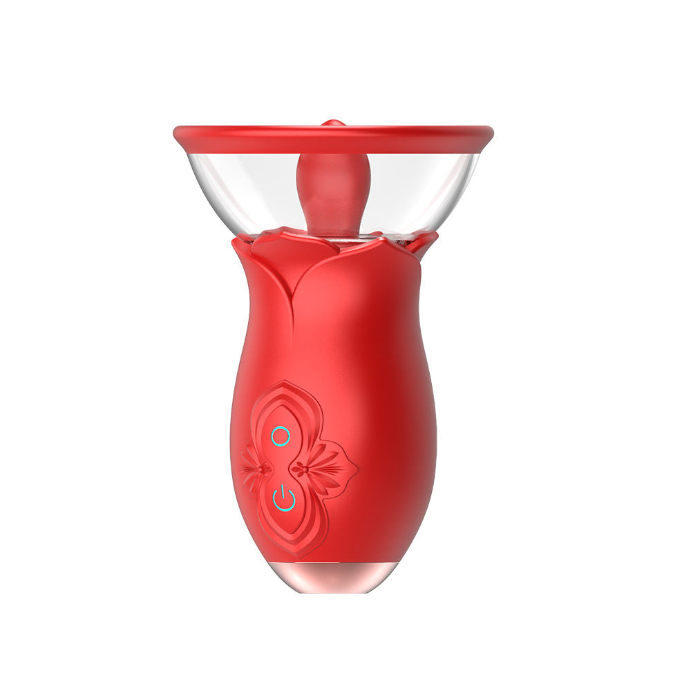 Vibrador Vibración de lengua de 3 frecuencias + Dispositivo de masturbación femenina de succión de 3 frecuencias Juguete sexual divertido para adultos