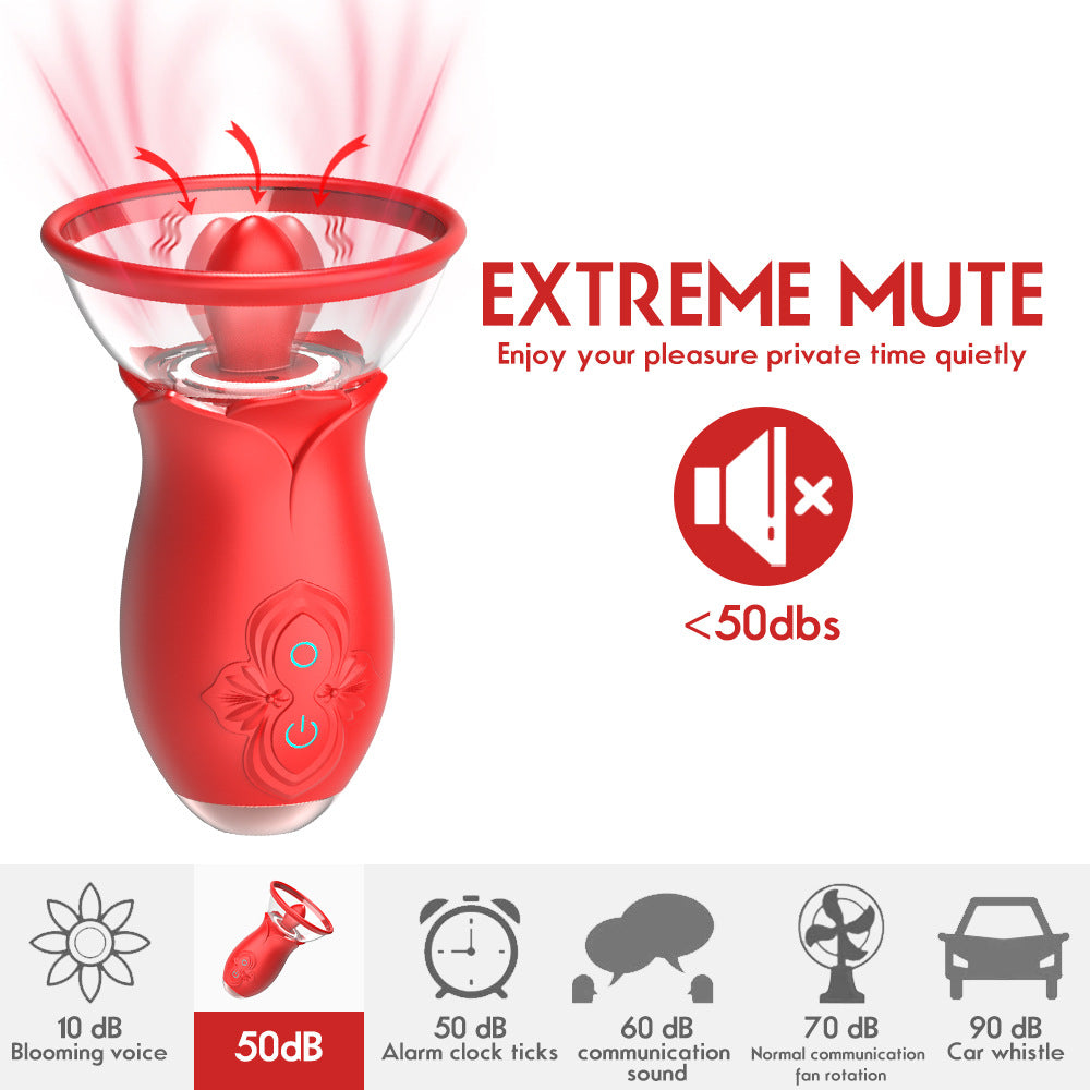 Vibrador Vibración de lengua de 3 frecuencias + Dispositivo de masturbación femenina de succión de 3 frecuencias Juguete sexual divertido para adultos