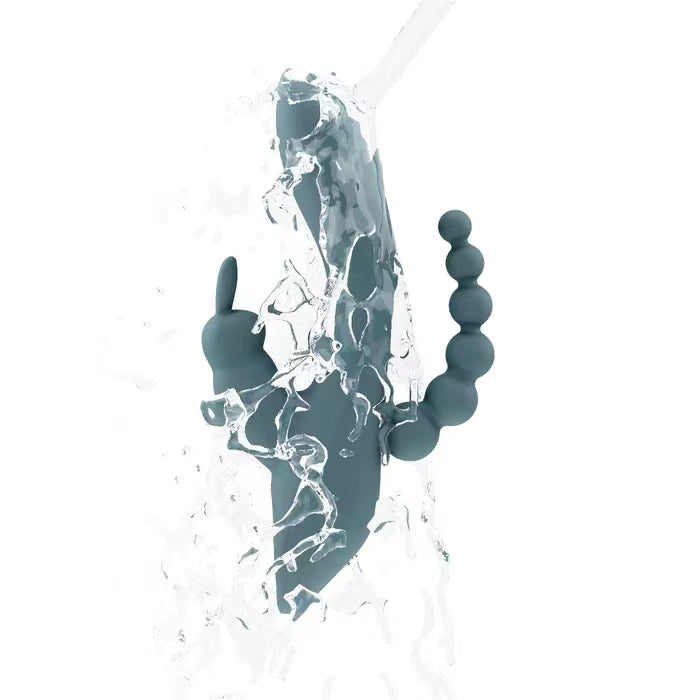 G-Punkt Klitoris Anal Stimulation All in One Rabbit Vibrator mit Analkugeln Sexspielzeug