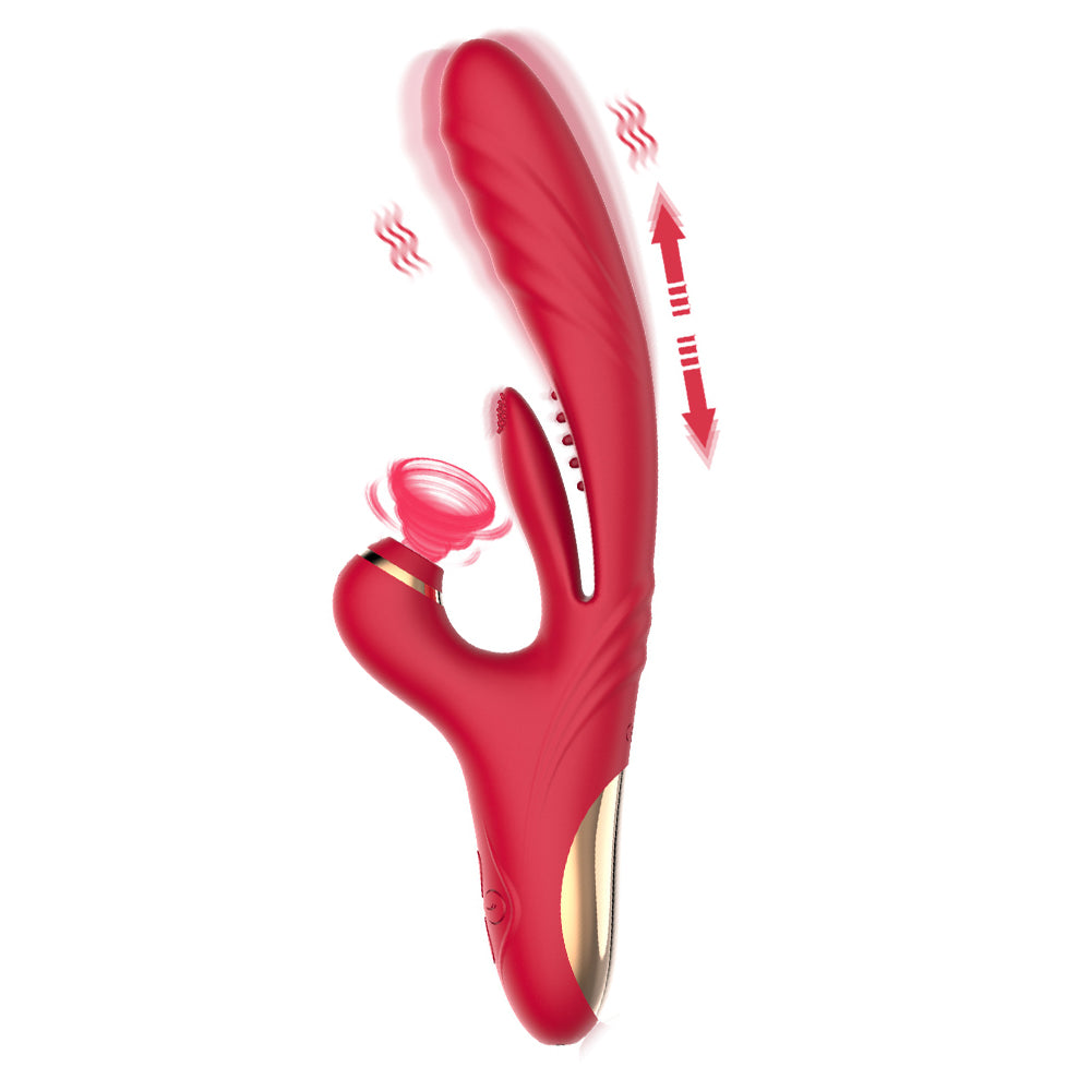 Thrusting Flapping Suction Three in One Rabbit Vibrator Sex Toy Adult Toy Massager LOVISS Thrusting Flapping Suction Three in One Rabbit Vibrator Sex Toy Adult Toy Massager LOVISS