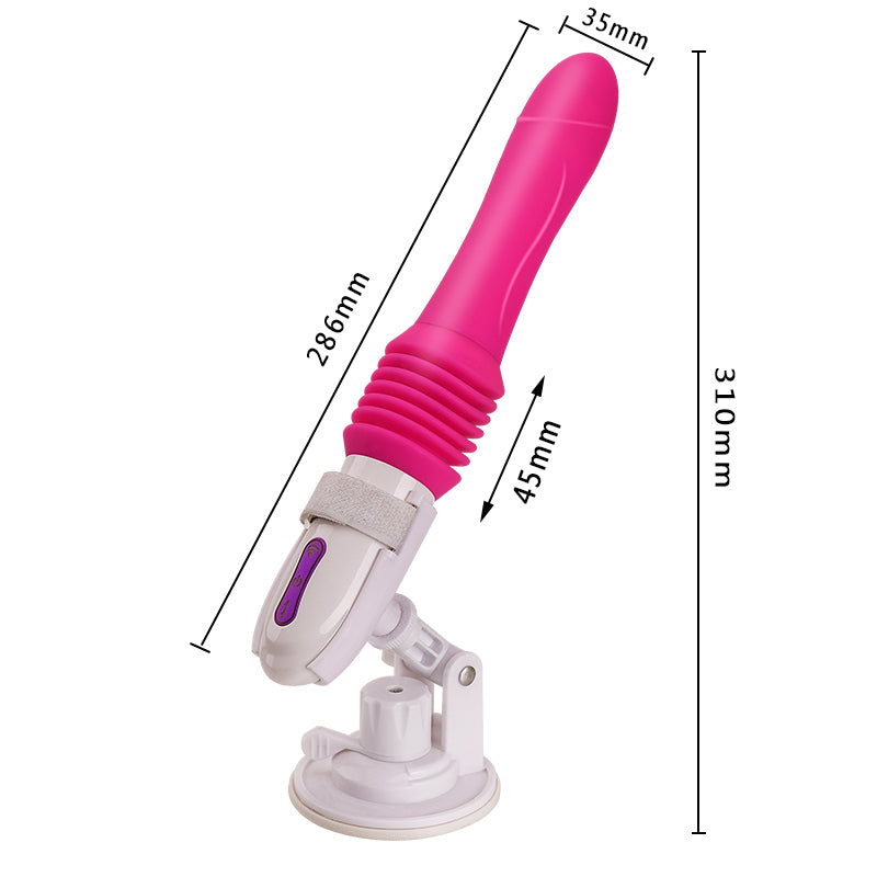 Automáticamente Mujeres G-spot Vibrating Dildo Thrusting Vibrator Adult Sex Toy Masaje Wand