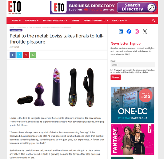 LOVISS Featured by ETO: Bringing Floral Artistry to Sensory Innovation