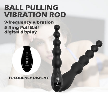 Loviss Digital Display Rechargeable Anal Beads Vibrator