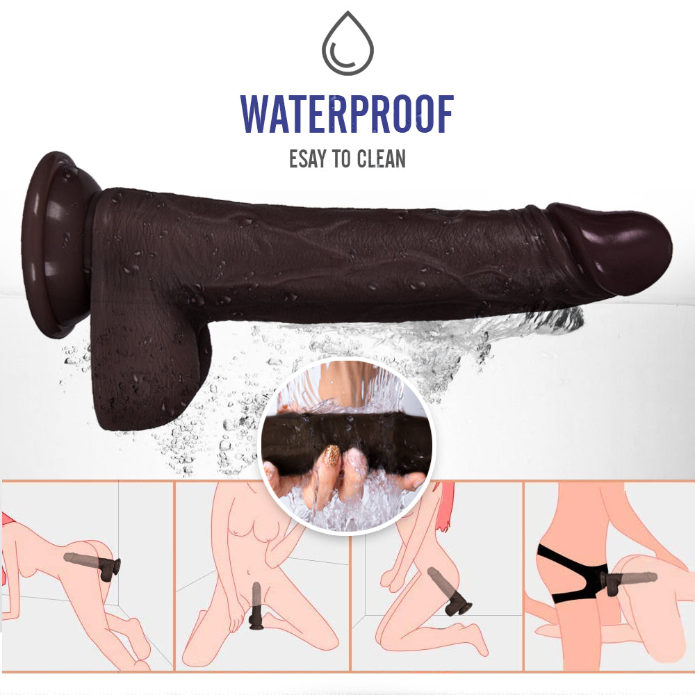 Thrusting Vibrating Dildo Vibrator Adult Sex Toys, Remote Control Realistic Vibradores Dildos Sex Machine with Suction Cup, Lifelike Silicone Thick G spot Anal Dildos Couple Sex Toy for Women and Men