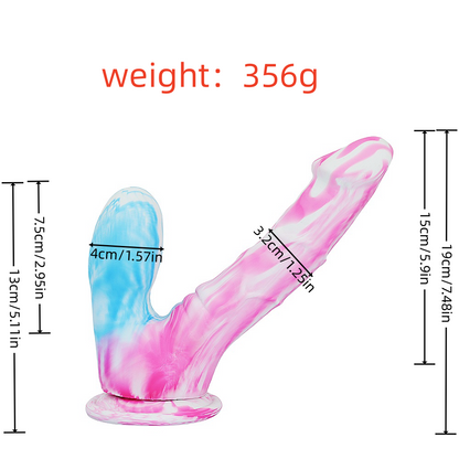 Loviss Silicone Realistic Double-Ended Colorful Dildo