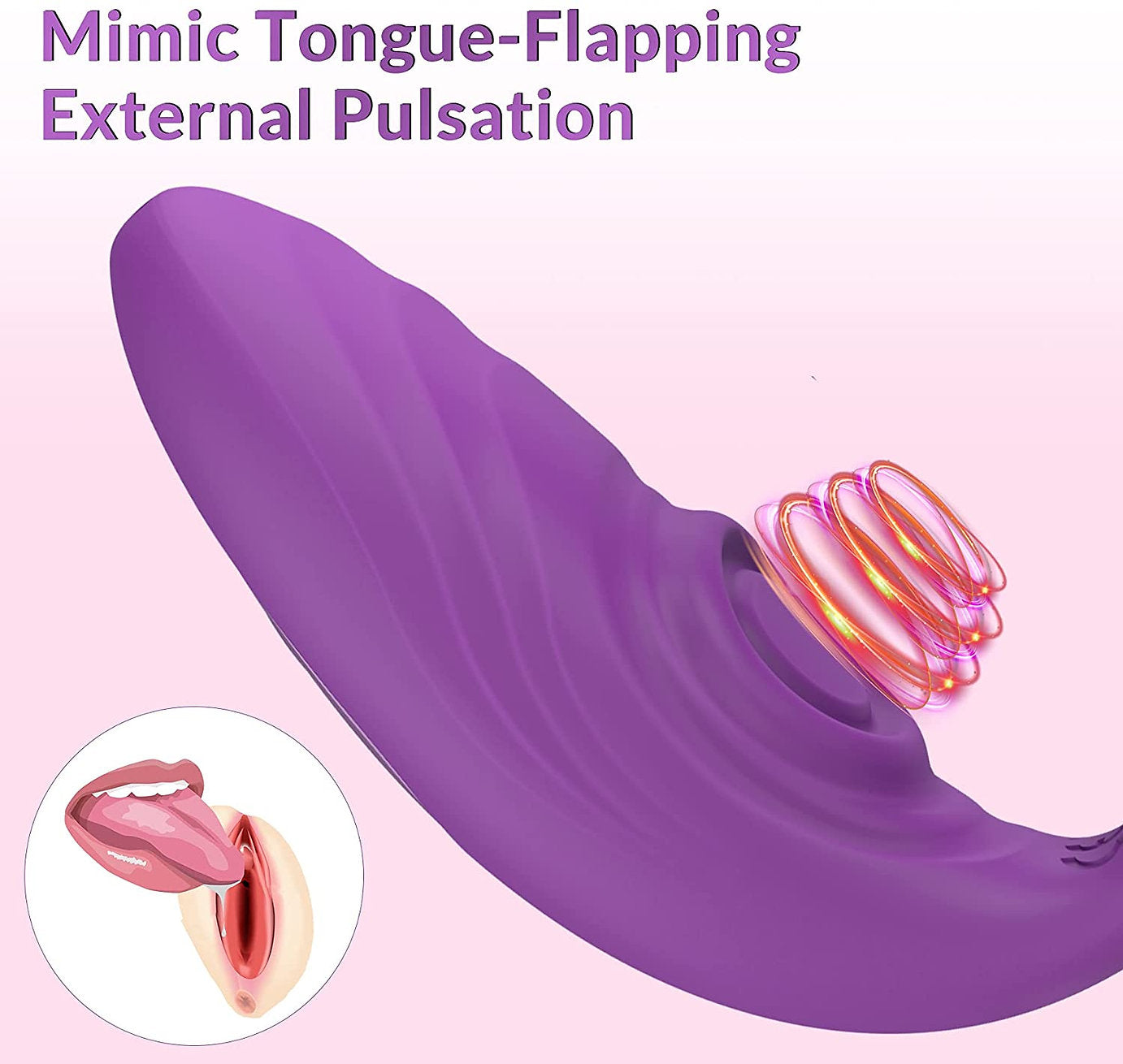 Vibrador de pareja remoto Loviss - Vibrador de punto G con pulsación de clítoris