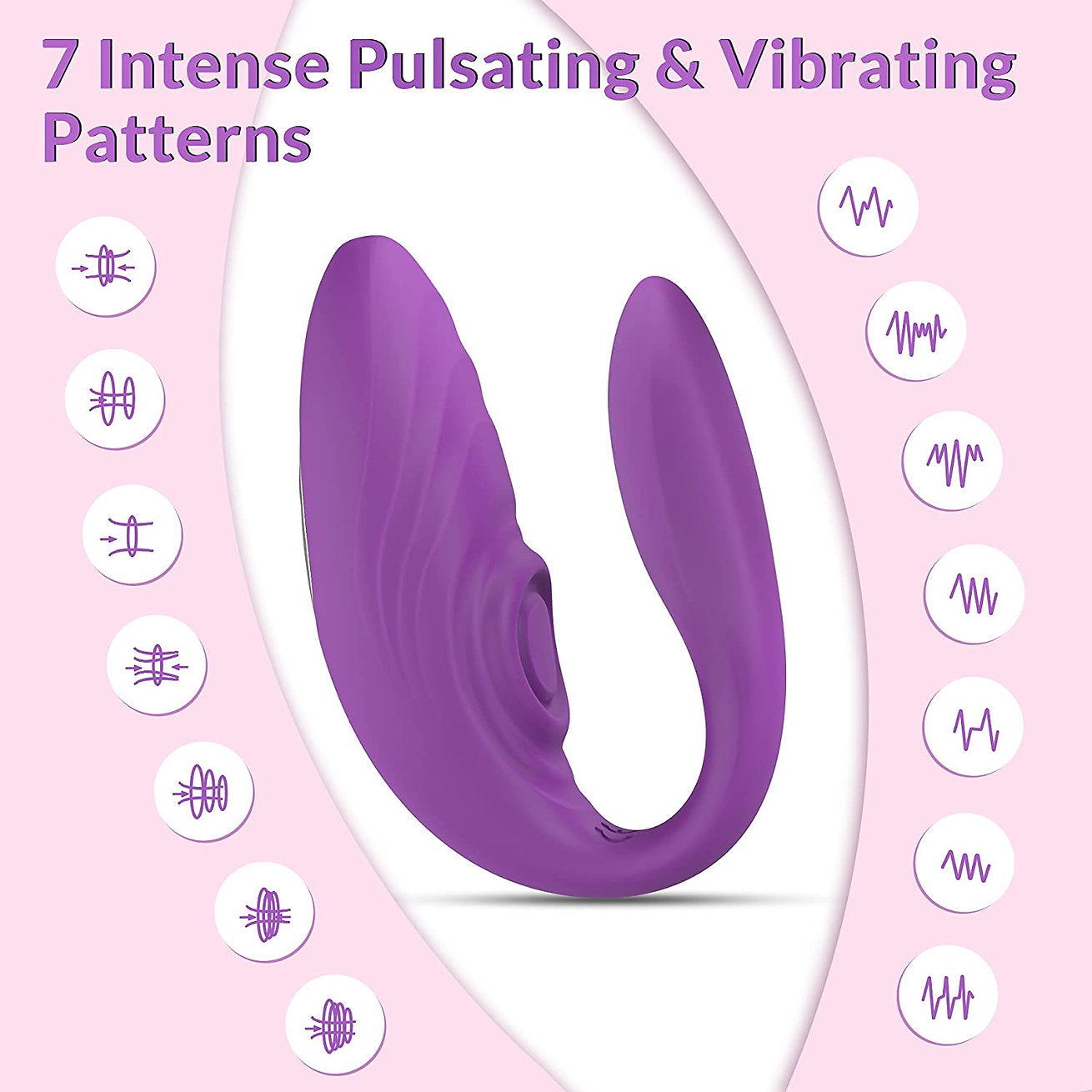 Vibromasseur couple à distance Loviss - Vibromasseur point G avec pulsation de clitoris