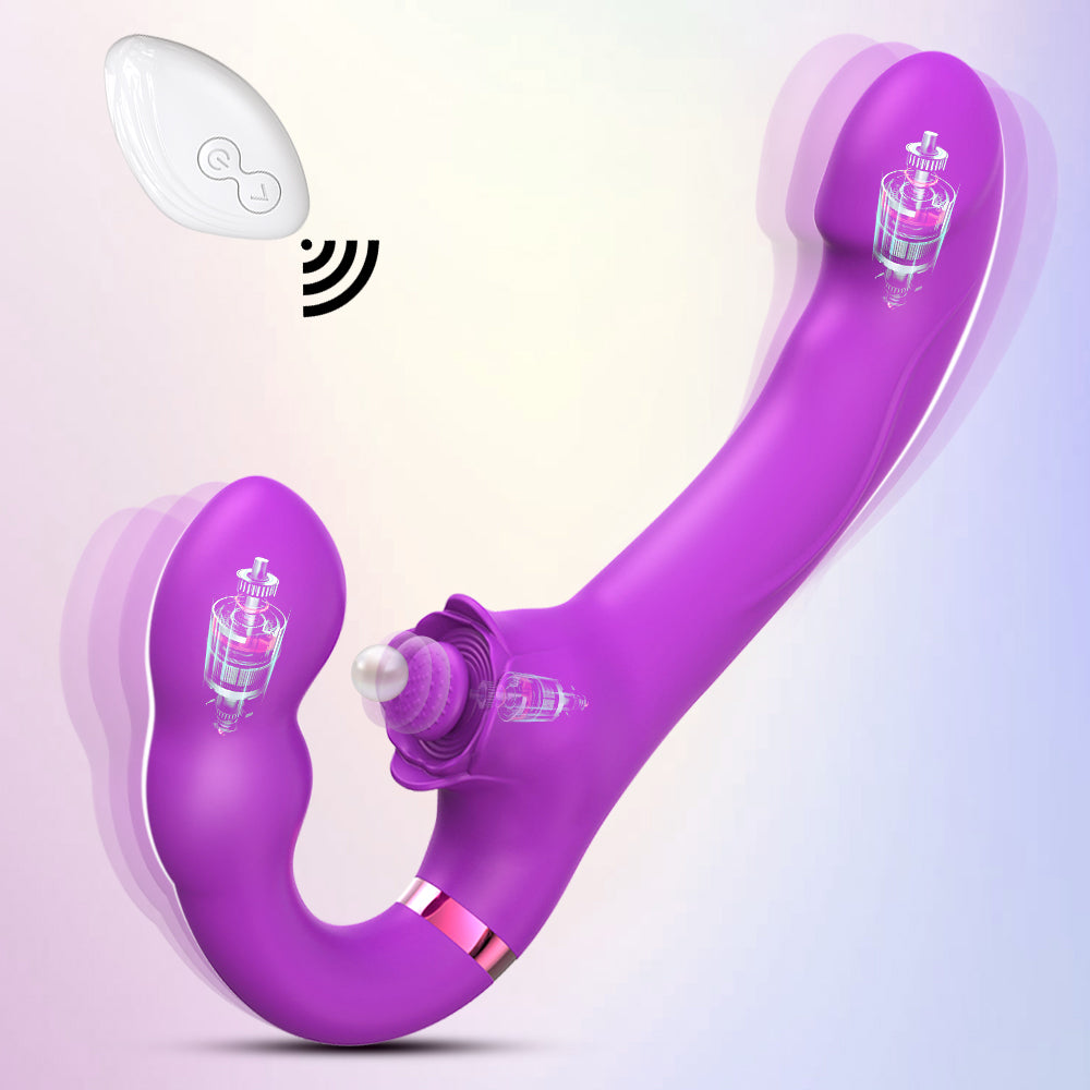 Vibrador de silicona para mujeres, masturbador vaginal femenino inalámbrico con correa, productos eróticos, consolador doble, punto G, juegos sexuales, juguete sexual para parejas, juguete para adultos, masajeador