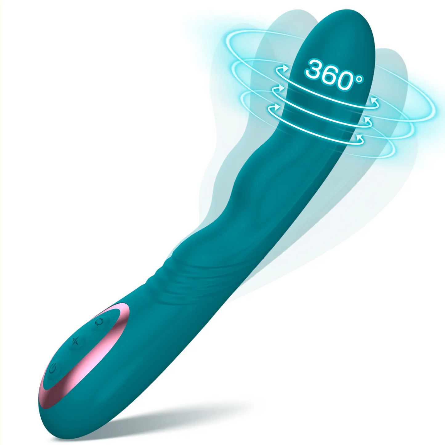 Vibrador de estimulación del punto G, masajeador de cabeza giratorio oscilante, juguete sexual para adultos