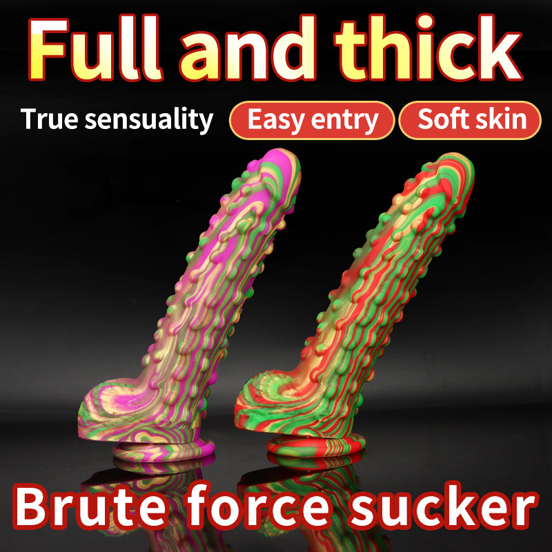 Loviss Silicone Corn Dildo Alien Dong with Suction Cup 8.85 inches